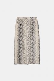 ANIMAL PRINT SKIRT at Zara